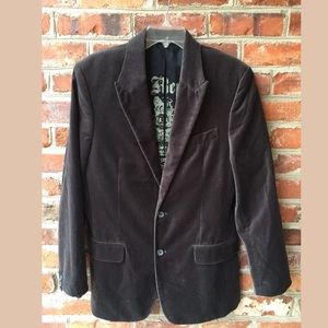 ⚫️ Velvet Blazer/Dinner Jacket w/Wide Peak Lapels